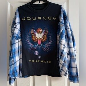 Journey Upcycled Flannel Pullover Top